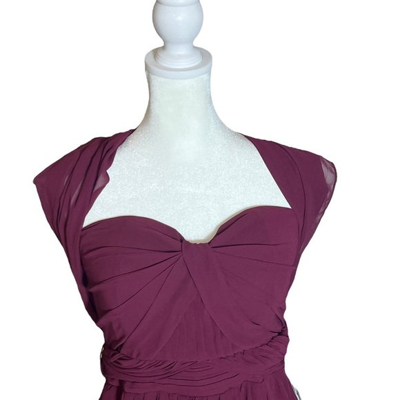 Birdy Grey Grace Convertible Formal Bridesmaid Dress, Cabernet, NWT, Small - Picture 5 of 11